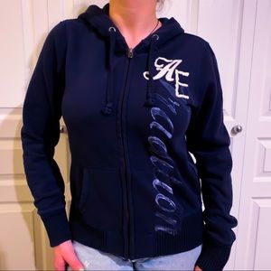American Eagle Fleece Full-Zip Hoodie Jacket